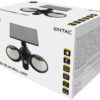 Entac Ηλιακό Φως Τοίχου 10W SMD 2 Κεφαλές με Ανιχνευτή Κίνησης
