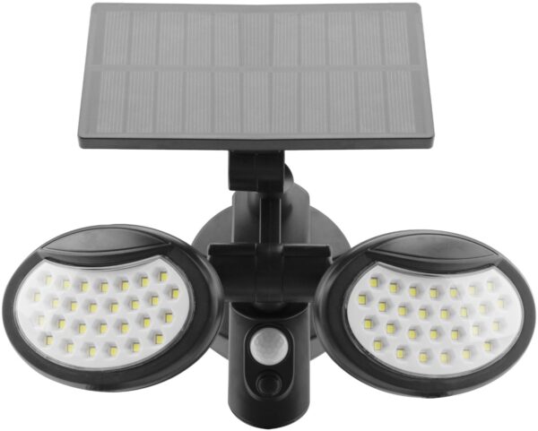 Entac Ηλιακό Φως Τοίχου 10W SMD 2 Κεφαλές με Ανιχνευτή Κίνησης