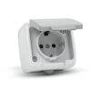 Entac Stephan surface mounted wall socket earthed IP54