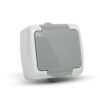 Entac Stephan surface mounted wall socket earthed IP54