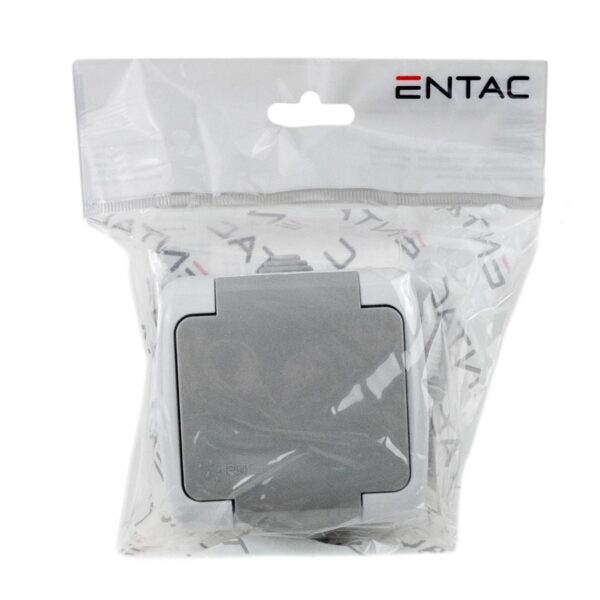 Entac Stephan surface mounted wall socket earthed IP54