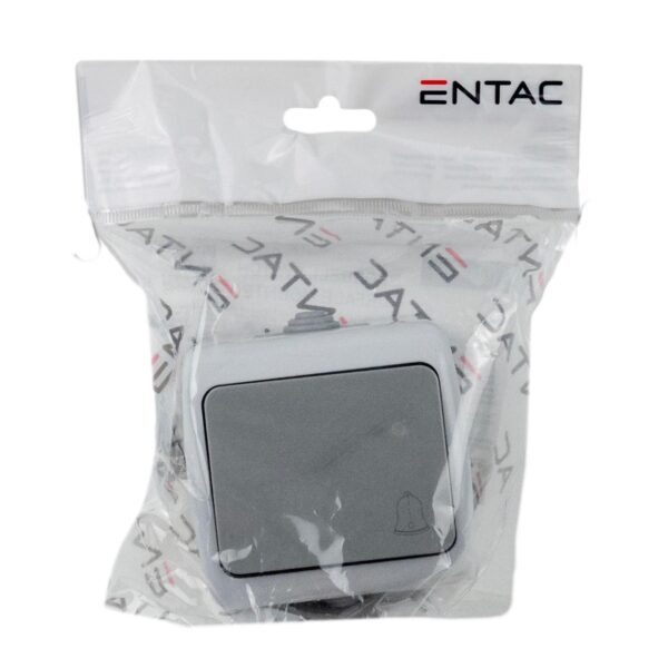 Entac Stephan surface mounted doorbell switch IP54