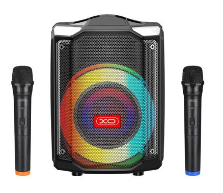XO F48 Διπλό Bluetooth Ηχείο 40W 8" RGB (με Τηλεχειριστήριο)