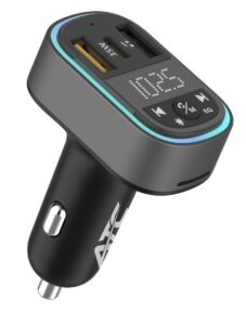 ATC-CA07 Μεταδότης FM Αυτοκινήτου με 2 Θύρες USB-A & Type-C και Υποδοχή SD 35W