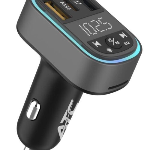 f748_atc_ca07.jpg ATC-CA07 Μεταδότης FM Αυτοκινήτου με 2 Θύρες USB-A & Type-C και Υποδοχή SD 35W