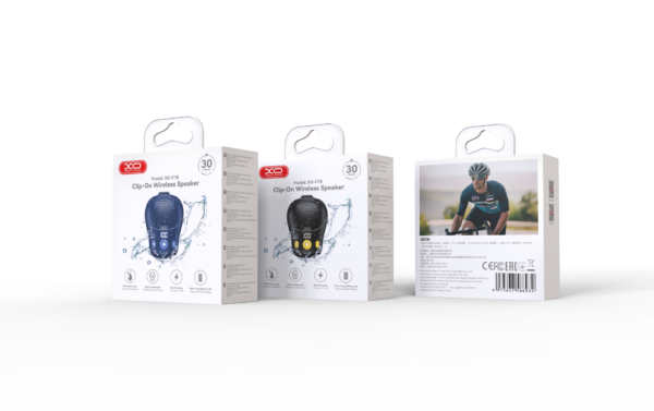 XO F78 Ασύρματο Ηχείο με Clip-On Wearable Αδειάβροχο Μαύρο