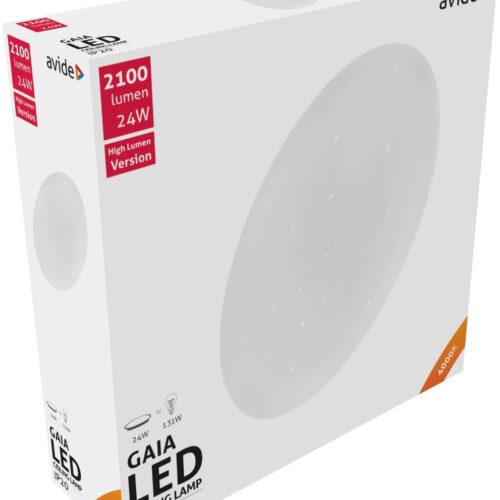 ga4.jpg Avide LED Μοντέρνα Πλαφονιέρα Οροφής Gaia 24W 380*105.0mm Λευκό 4000K