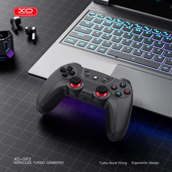 gp3xogrey_2_.jpg XO GP3 Ασύρματο Χειριστήριο 2.4G με Λειτουργία Turbo Γκρι