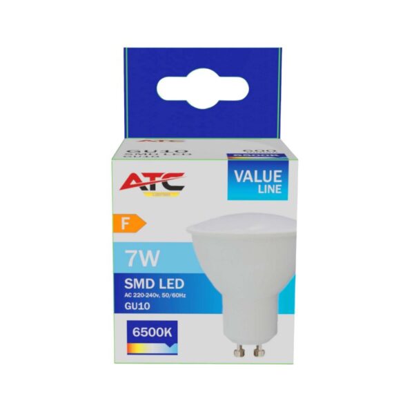gu10_7w_1_.jpg ATC SMD Λαμπτήρας LED Spot GU10 230V 7W/600LM 110° 6500K