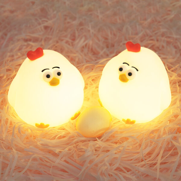 gugu_chicken_1_.jpg ATC LED Κότα Φωτάκι Νυκτός Σιλικόνης