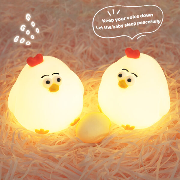 gugu_chicken_7_.jpg ATC LED Κότα Φωτάκι Νυκτός Σιλικόνης