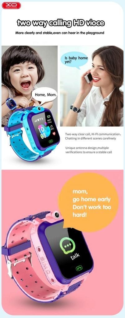 h100c.jpg XO H100 Παιδικό Smartwatch 2G Ροζ