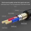 3.5mm 3 poles - XLR female audio cable 2m