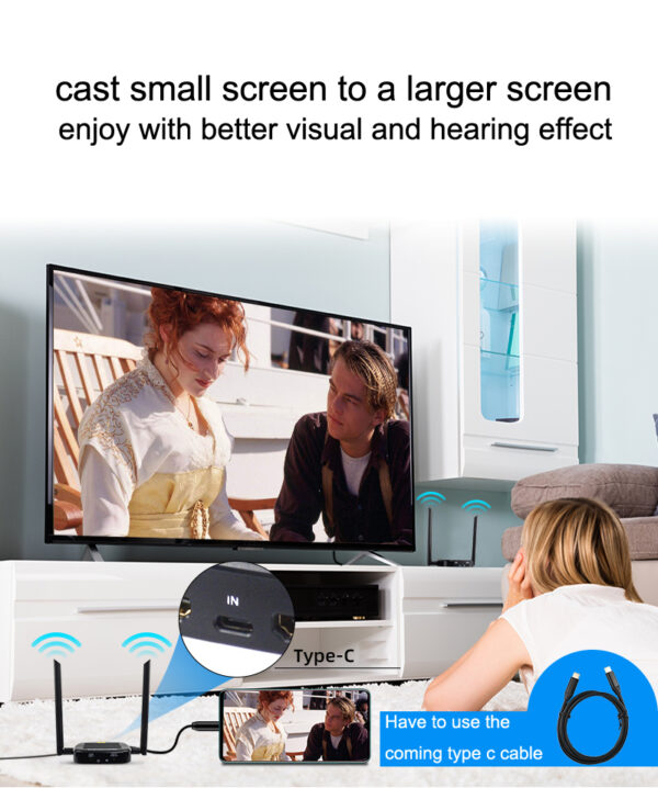 h2be36d71484746b88cfd7003454fbe53m.jpg HDMI Ασύρματη Αναμετάδοση 200m - 1080P HDMI με Type-C Loop Out