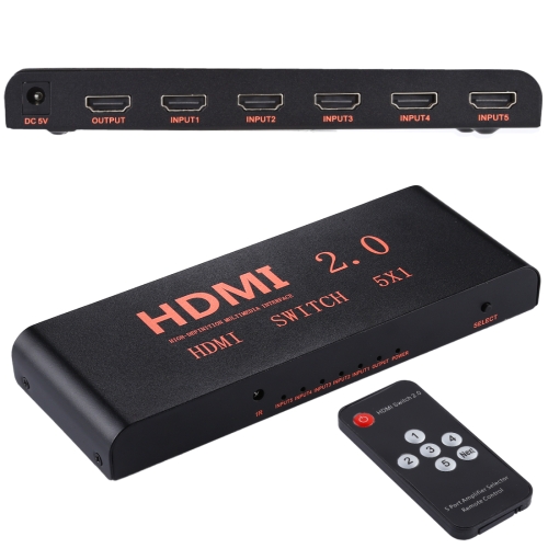 hdmiswitch51.jpg ATC HDMI Switch Metal 5 In / 1 Out 4K x 2K Τηλ/ριο