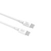 XO NB-Q298 Καλώδιο Φόρτισης & Μεταφοράς Δεδομένων Type-C σε Type-C 240W Λευκό 1m