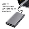 hefc8ab8aab4541e3ab5226fd4f0863dce.jpg Μετατροπέας 11in1 RJ45 USBx4 VGA HDMIPD SD TF Audio