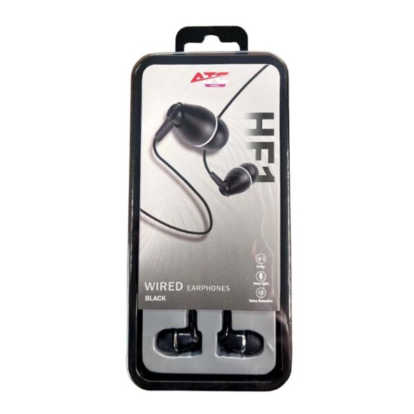 ATC-HFr1 Ενσύρματα Ακουστικά Handsfree 3,5mm Μαύρο