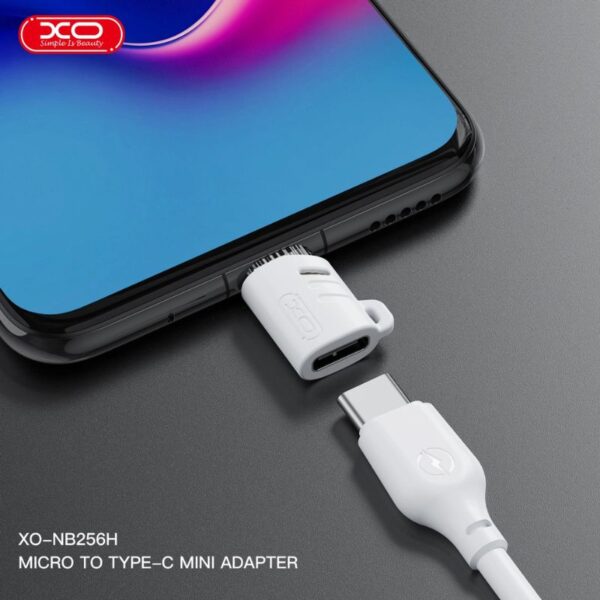 XO NB256H Αντάπτορας Type-C Θηλυκό σε Micro Αρσενικό με Λουράκι