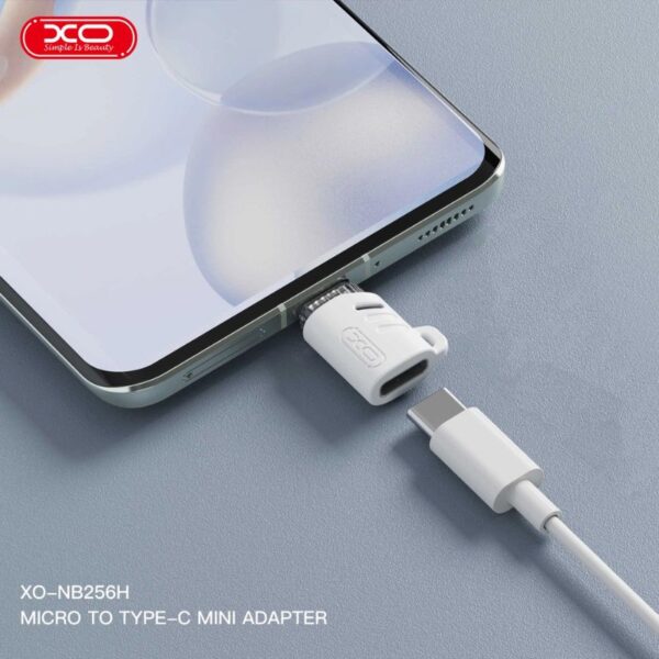 XO NB256H Αντάπτορας Type-C Θηλυκό σε Micro Αρσενικό με Λουράκι