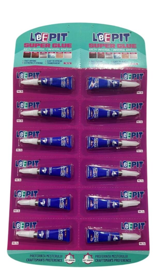 LEEPIT Super Glue Υγρή Κόλλα Universal 2g