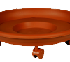 Πιάτο Γλάστρας TERRACOTTA με Ρόδες Νο271
