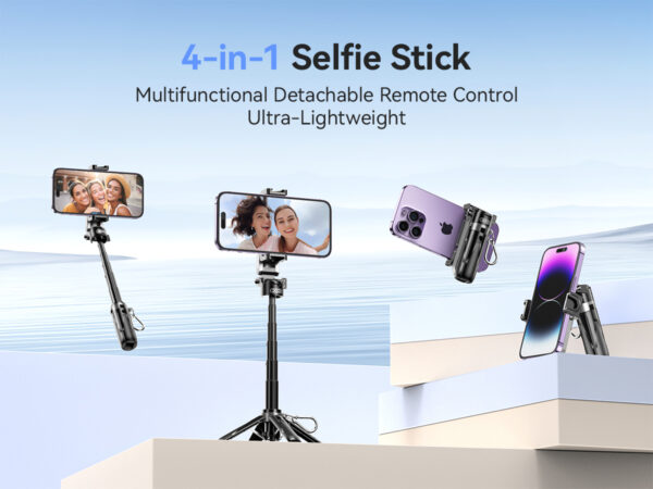 jondsdw_3_.jpg XO SS21 Πολυλειτουργικό Mini Bluetooth Selfie Stick 4 σε 1