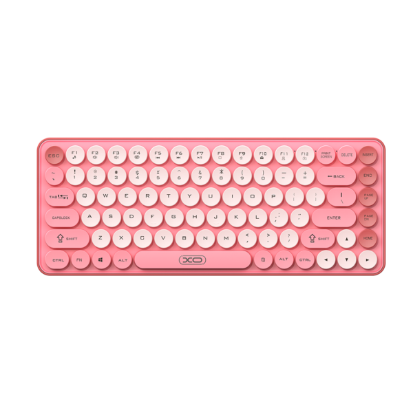 kb12keyboardxoo_3_.png XO KB-12 Ασύρματο Πληκτρολόγιο Bluetooth Tri-Colour Ροζ