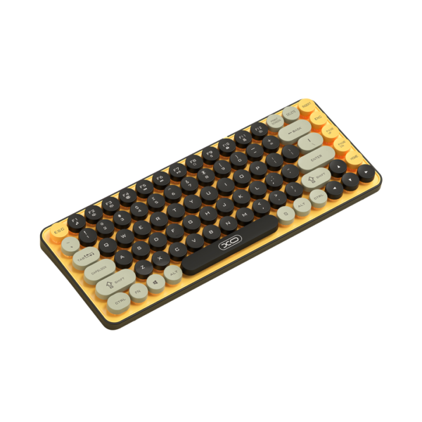 XO KB-12 Ασύρματο Πληκτρολόγιο Bluetooth Tri-Colour Πορτοκαλί