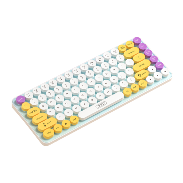 XO KB-12 Ασύρματο Πληκτρολόγιο Bluetooth Tri-Colour Πράσινο