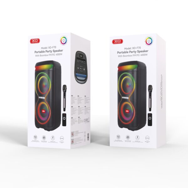 kjbcaiu_4_.jpg XO F70 Διπλό Ηχείο Bluetooth AC & DC 6.5 RGB 40W