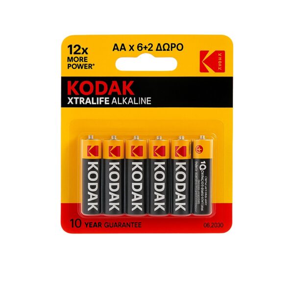 KODAK ΜΠΑΤΑΡΙΑ AAA (6+2PACK) (min 6ΤΕΜ)