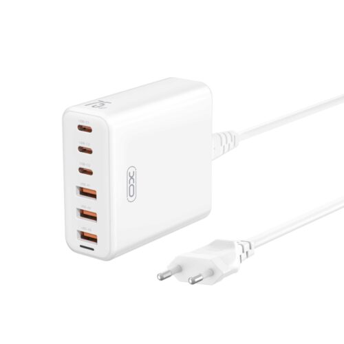 l133__1.jpg XO L133(EU) 75W GaN 3A+3C Desktop Fast Charger with 1.5M Power Cord