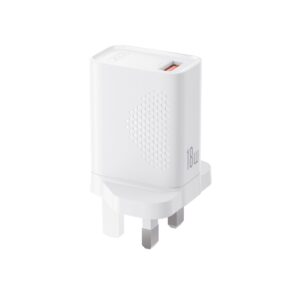 XO L159 Φορτιστής Ταχείας Φόρτισης (UK) QC 18W 1x USB-A