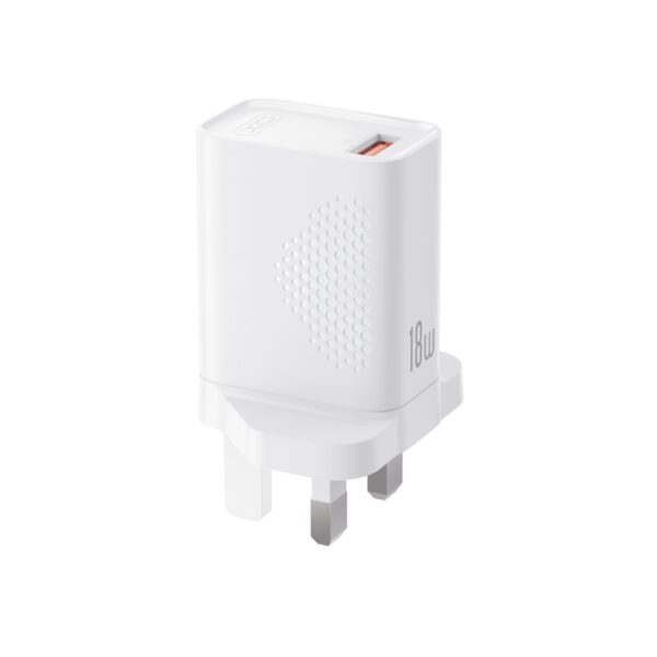 XO L159 Φορτιστής Ταχείας Φόρτισης (UK) QC 18W 1x USB-A
