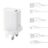 XO L159 Φορτιστής Ταχείας Φόρτισης (UK) QC 18W 1x USB-A