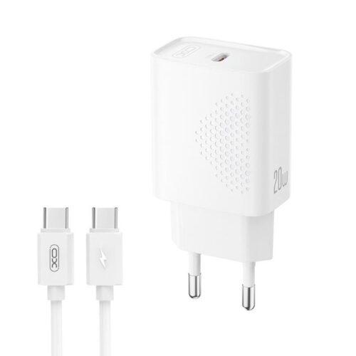 XO L160 (EU) Φορτιστής Ταχείας Φόρτισης με Θύρα & Καλώδιο Type-C (Kit NB299)