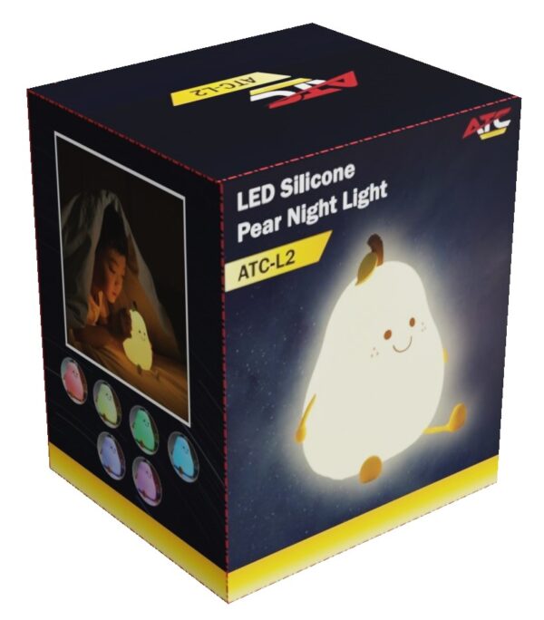 l2_box.jpg ATC LED Αχλάδι Φωτάκι Νυκτός Σιλικόνης