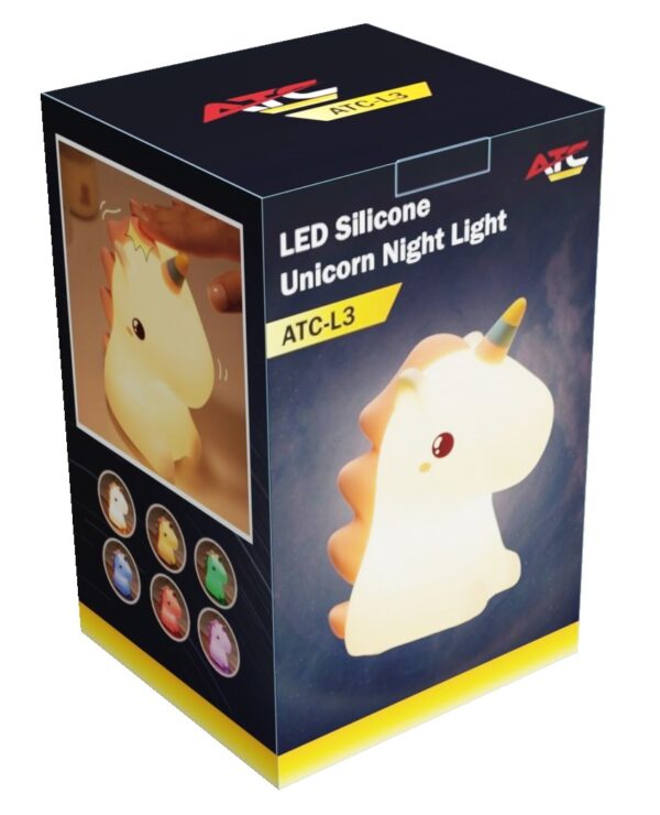 l3_box.jpg ATC LED Μονόκερος Φωτάκι Νυκτός Σιλικόνης