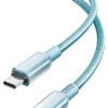 XO NB-Q250B Καλώδιο Φόρτισης & Data PD 60W Type-C σε Type-C PVC 1m Μπλέ