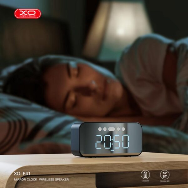 XO F41 Ρολόι - Ξυπνητήρι με Ηχείο Bluetooth FM-Radio