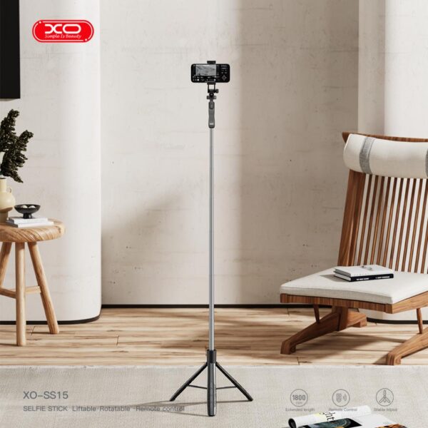 XO SS15 Bluetooth Selfie Stick με Ενισχυμένο Στήριγμα με τρία πόδια 1.8m