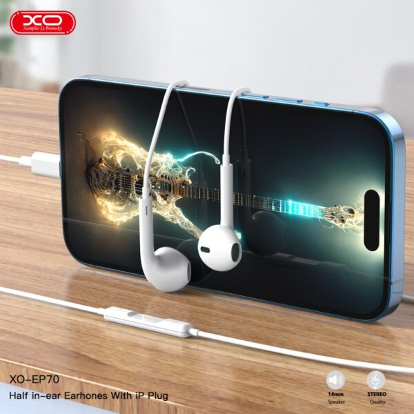 XO EP70 Lightning In ear Άσπρο