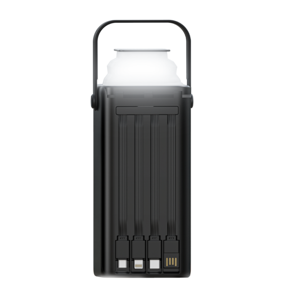 XO PR285 Powerbank PD20W & QC22.5W με 4 Ενσωματομένα Καλώδια & Φωτισμό LED 30.000mAh
