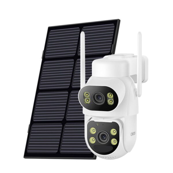 l_1__3_6.jpg XO CR19 Εξωτερική Solar Κάμερα 4G AOV με Διπλό Φακό & 4 Megapixel