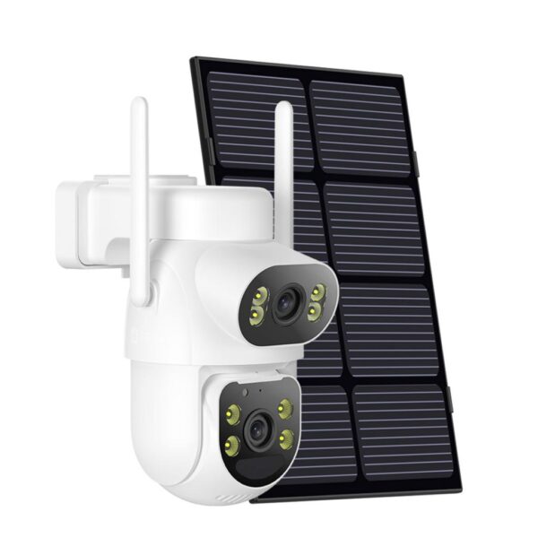 l_2__3_3.jpg XO CR19 Εξωτερική Solar Κάμερα 4G AOV με Διπλό Φακό & 4 Megapixel