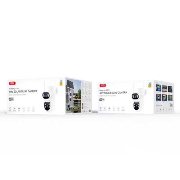 l_4__2_7.jpg XO CR19 Εξωτερική Solar Κάμερα 4G AOV με Διπλό Φακό & 4 Megapixel