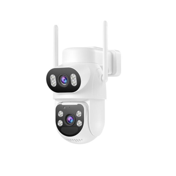 l_5.jpg XO CR19 Εξωτερική Solar Κάμερα 4G AOV με Διπλό Φακό & 4 Megapixel