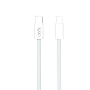 XO NB-Q260A Καλώδιο Φόρτισης & Μεταφοράς Δεδομένων Type-C σε Type-C 27W Πλεκτό 1m