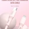 XO NB-Q226A Καλώδιο Φόρτισης - Data 27W Type-C σε Lightning 1m Ροζ